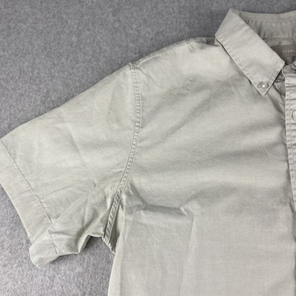 Everlane Shirt Mens medium/Large Gray Button Up Short Sleeve Pocket Cotton - Picture 2 of 12